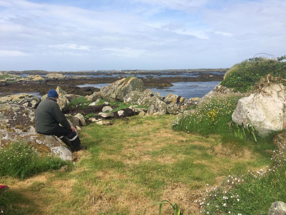 Seaside Log Cabin, Carna Villa Buitenkant foto